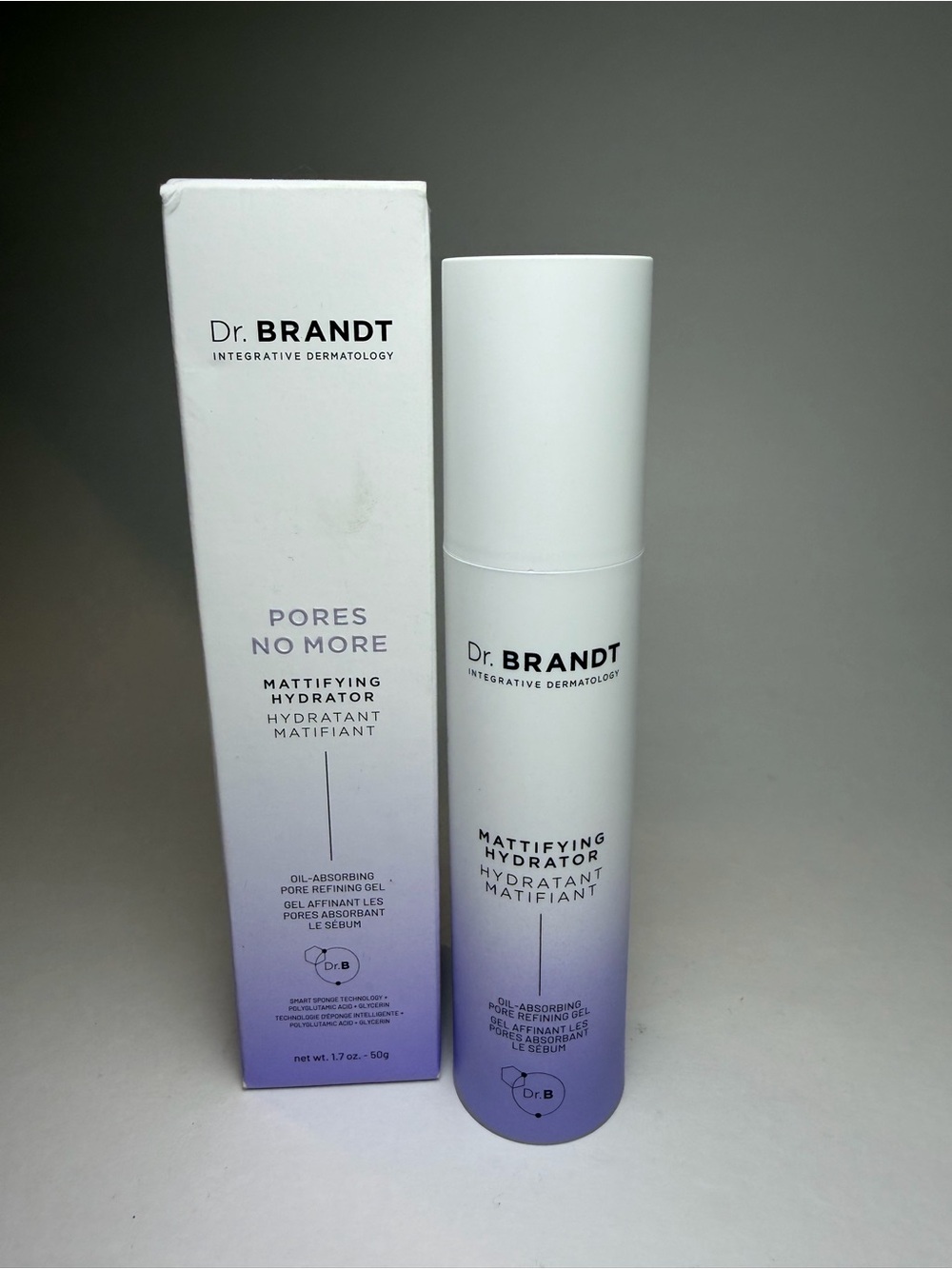 Dr. Brandt Mattifying Hydrator - White & Lavender